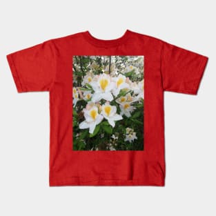 White Garden Lilies In The Spring Acrylic Kids T-Shirt